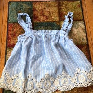 Light blue Zara Crop Top